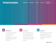 Tablet Screenshot of interscreen.nl